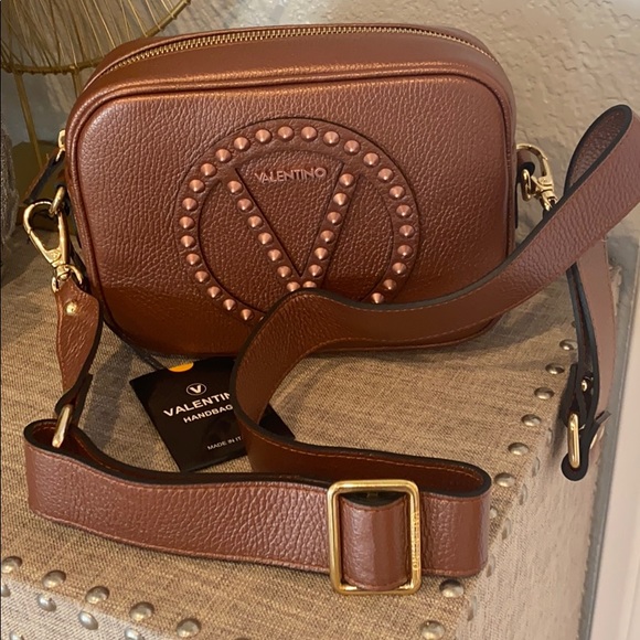 Valentino Mia Rock crossbody in metallic rust - Picture 3 of 11